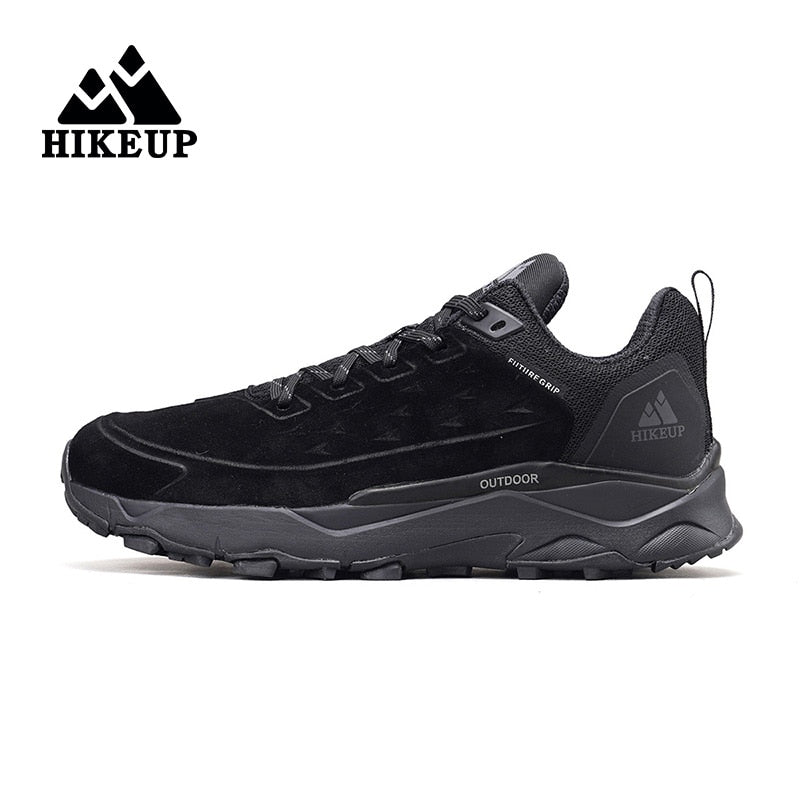 HIKEUP Leather Hiking Shoes for Men great for Outdoors orthopedic cushion sole/ FREE Shipping 15 days
