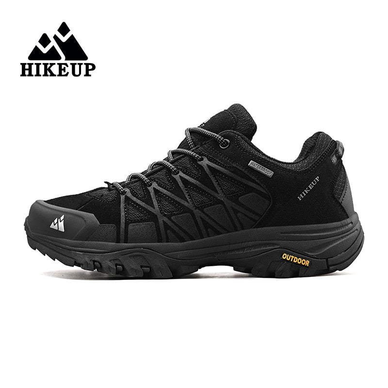 HIKEUP Leather Hiking Shoes for Men orthopedic Cushioning Outdoor Climbing/ FREE Shipping 15 days