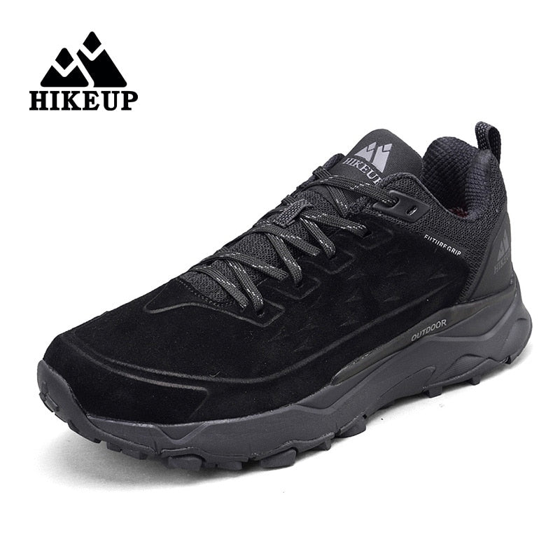 HIKEUP Leather Hiking Shoes for Men great for Outdoors orthopedic cushion sole/ FREE Shipping 15 days