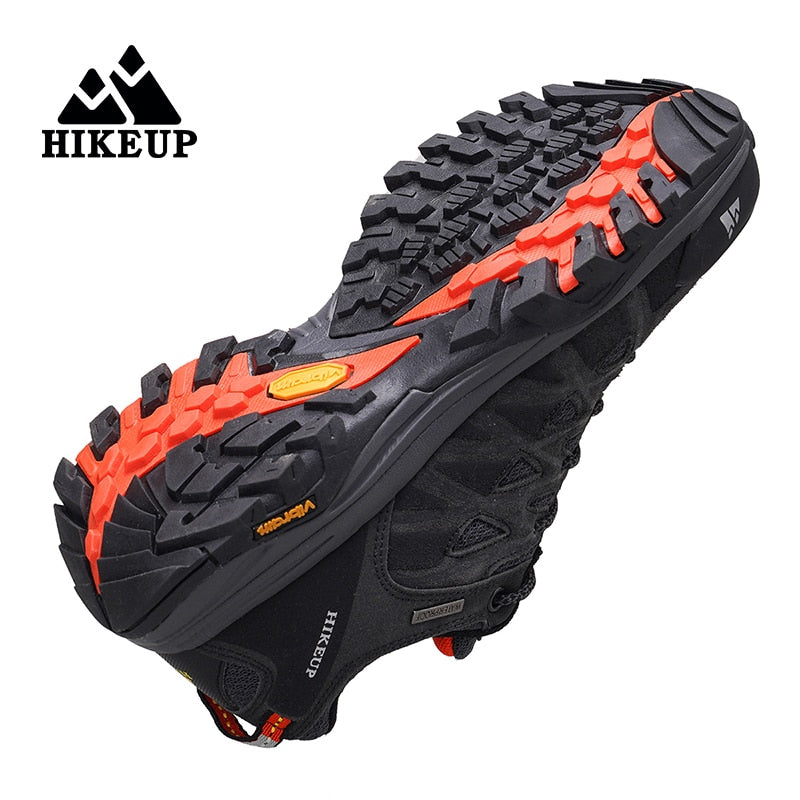 HIKEUP Leather Hiking Shoes for Men orthopedic Cushioning Outdoor Climbing/ FREE Shipping 15 days