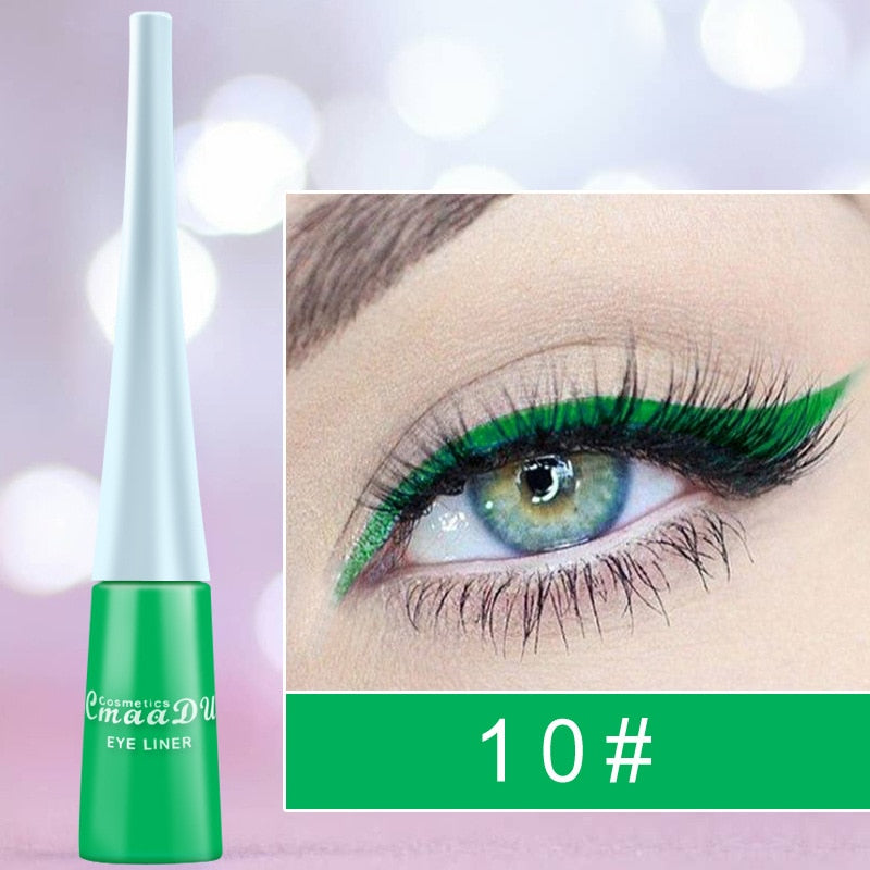 Cmaadu Cosmetics Colorful Liquid Eyeliner Waterproof Eyeliner Gel / Buy 6 get 1 FREE / Enter Code NND4EY0NDCRE / FREE Shipping
