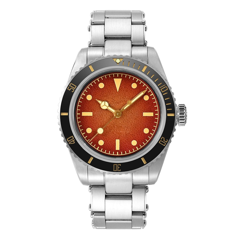 San Martin top brand Men's wrist Watch 38mm Diver 6200 Luxury Sapphire 20Bar Luminous