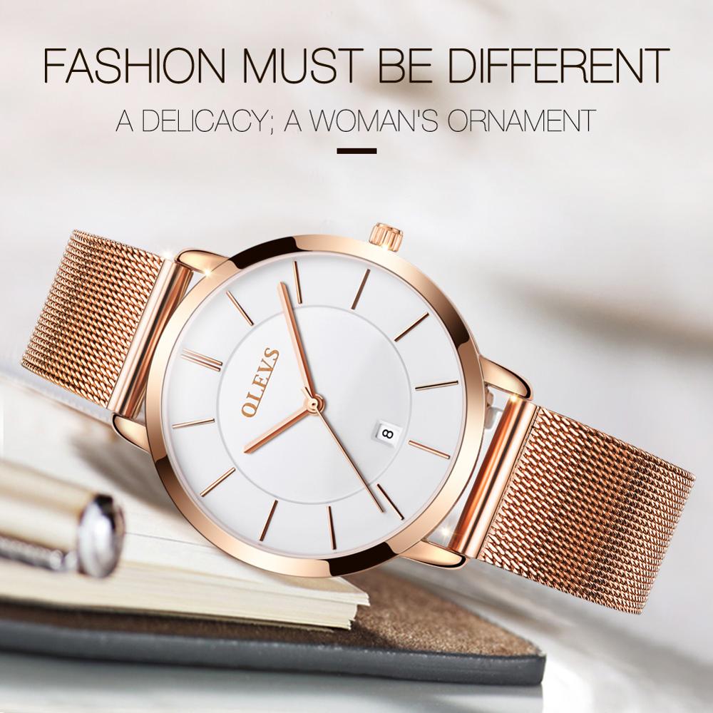 OLEVS beautiful Rose gold Wrist Watch for Women, enter discount code 40WG608Z0TYR Buy 1 get 1 FREE / FREE Shipping