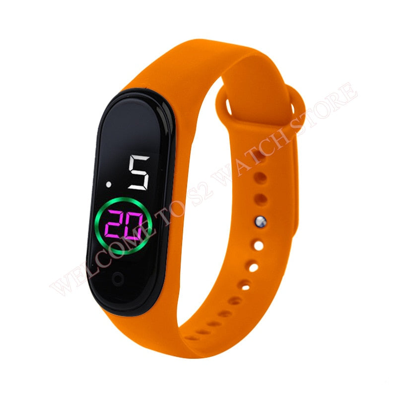 Fashion Sports Watch For Children girls/boys Waterproof Led Digital Watch Ultra-light Silicone Strap Teen Boys Girls WristWatch Unisex