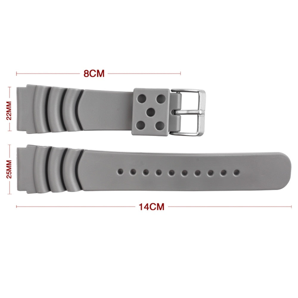 20mm 22mm 24mm Diving Watch Straps for Seiko or Casio / FREE Shipping