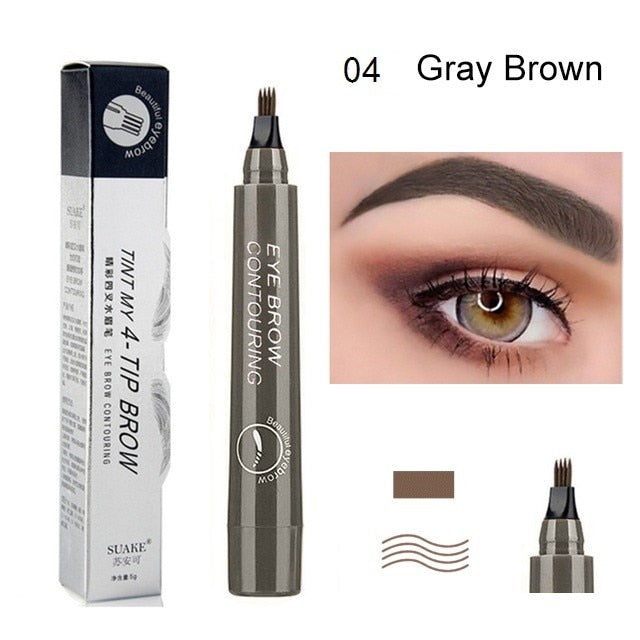 4 Point Eyebrow Liquid Pencil Waterproof - Microblade / Buy 25 get 7 FREE / Enter Code 24QZ9JA6Y2N6 / FREE Shipping
