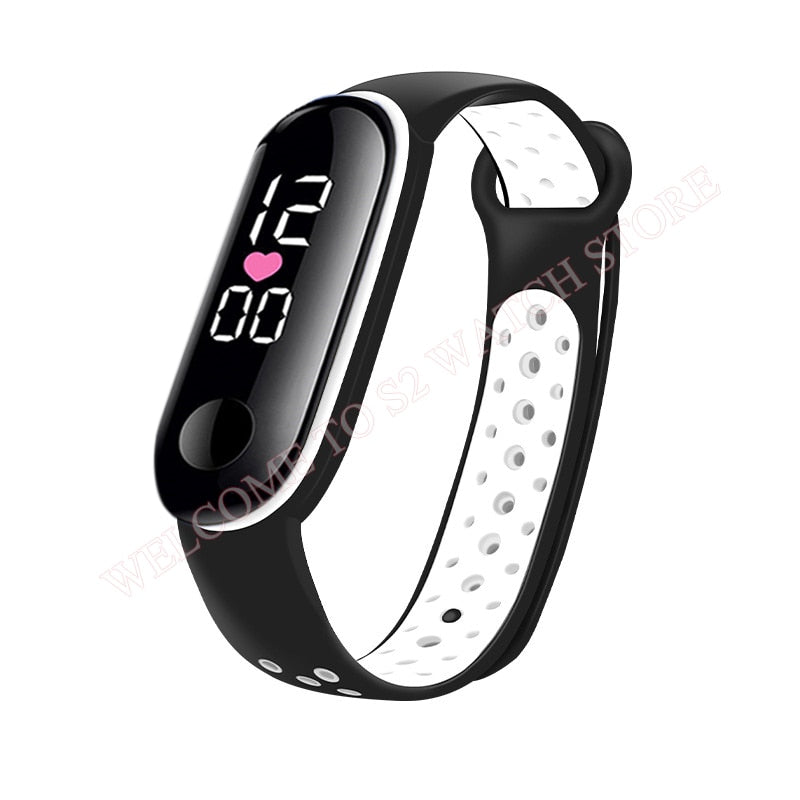 Fashion Sports Watch For Children girls/boys Waterproof Led Digital Watch Ultra-light Silicone Strap Teen Boys Girls WristWatch Unisex