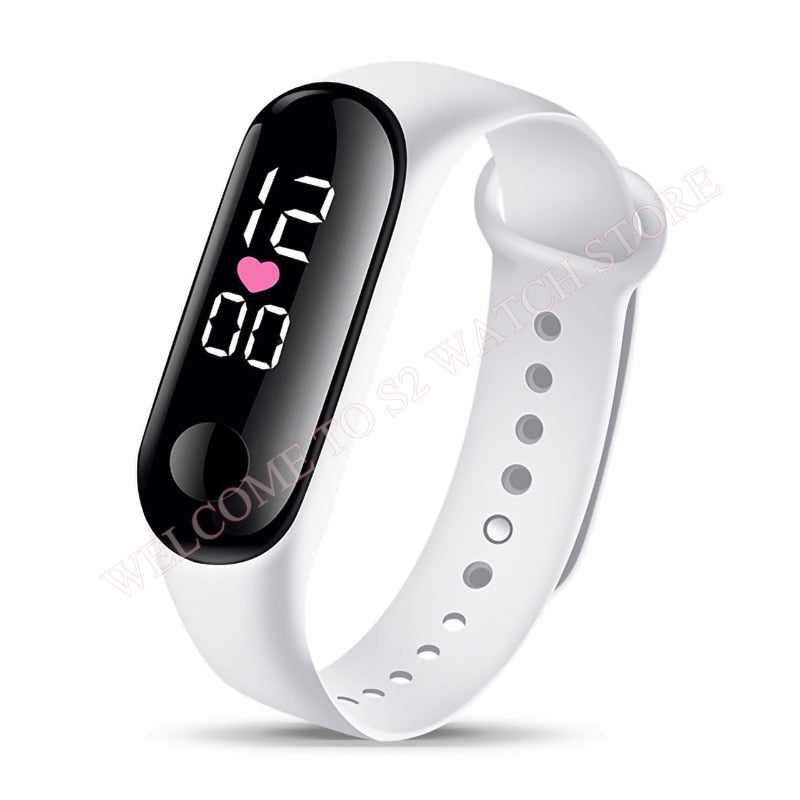 Fashion Sports Watch For Children girls/boys Waterproof Led Digital Watch Ultra-light Silicone Strap Teen Boys Girls WristWatch Unisex