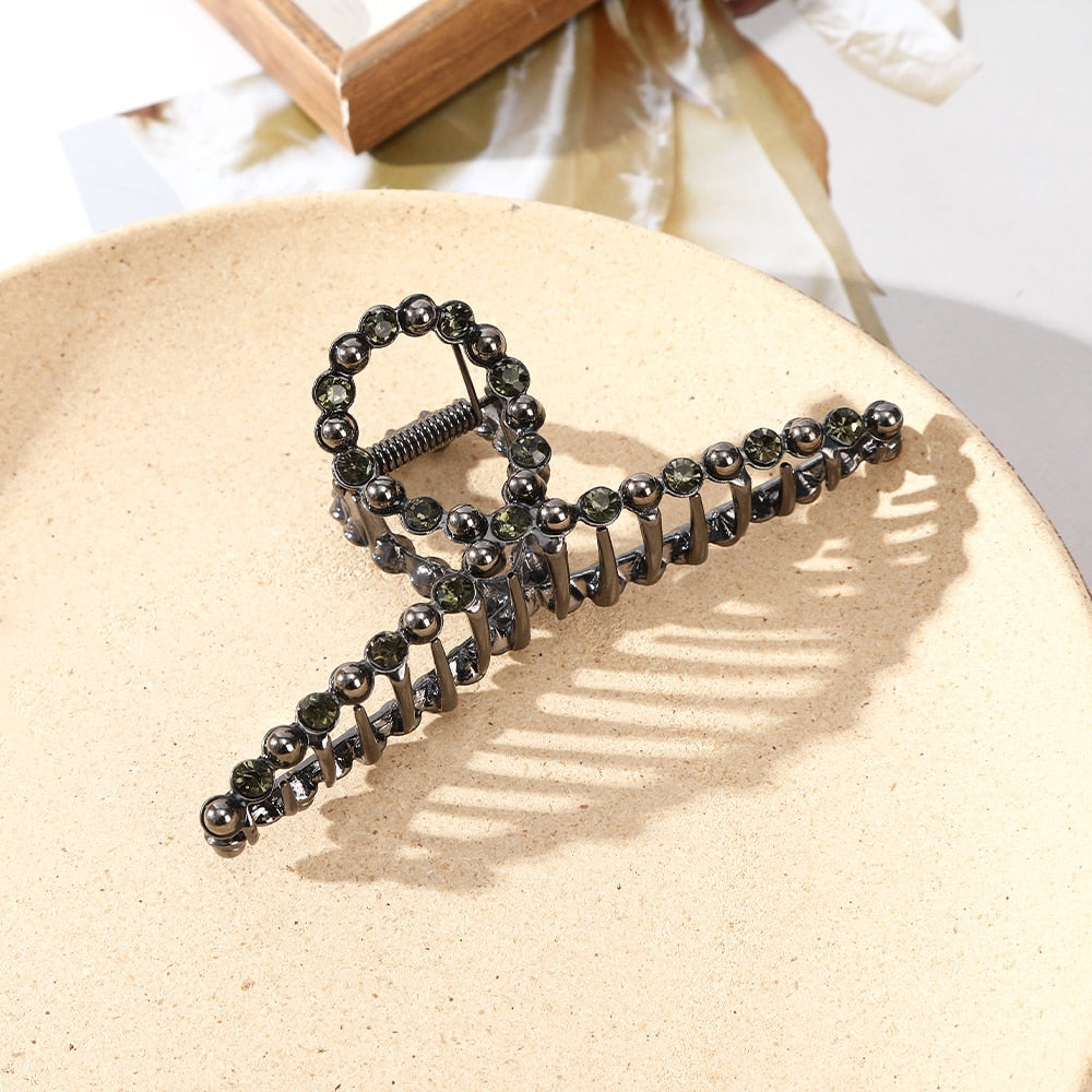 AWAYTR custom Rhinestone Metal Hair Claw Crab Clip / Free Shipping