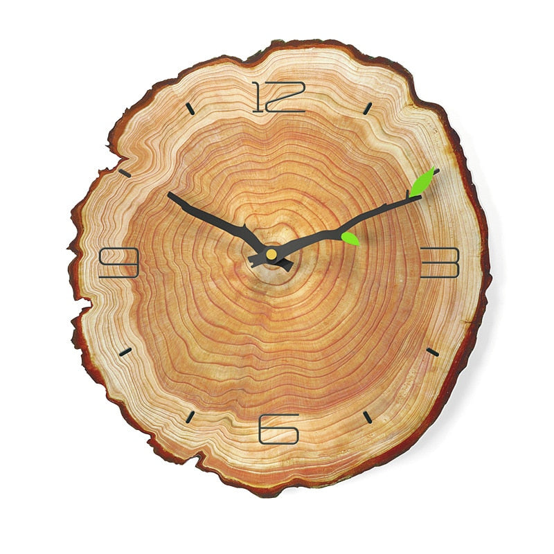 3D Wood Grain 12 inch Wall Clock - Quartz / FREE Shipping - tracking available