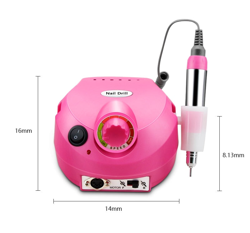 Electric Nail Drill Machine 35000/20000 RPM -Filing Sets for Manicure/ FREE Shipping