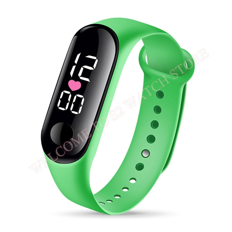 Fashion Sports Watch For Children girls/boys Waterproof Led Digital Watch Ultra-light Silicone Strap Teen Boys Girls WristWatch Unisex