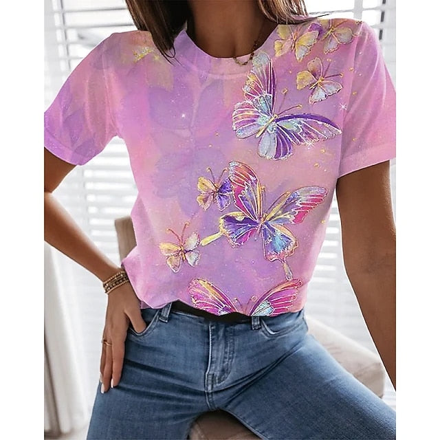 Ladies Beautiful sexy floral prints for blouse / t-shirt top comfortable / enter Discount Code RYNTGQJRZ81V BUY 4 get 1 FREE / FREE Shipping