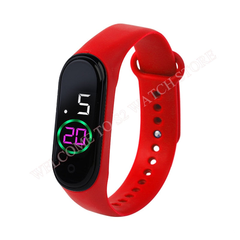 Fashion Sports Watch For Children girls/boys Waterproof Led Digital Watch Ultra-light Silicone Strap Teen Boys Girls WristWatch Unisex