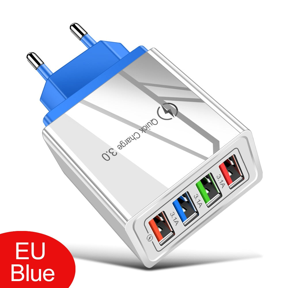 USB QC Wall Plug Quick Charger 3.0 For iPhone 12 Pro-Max Tablet / Buy 25 get 10 FREE / Enter Code 5M6TST0TF4FN / Shipping