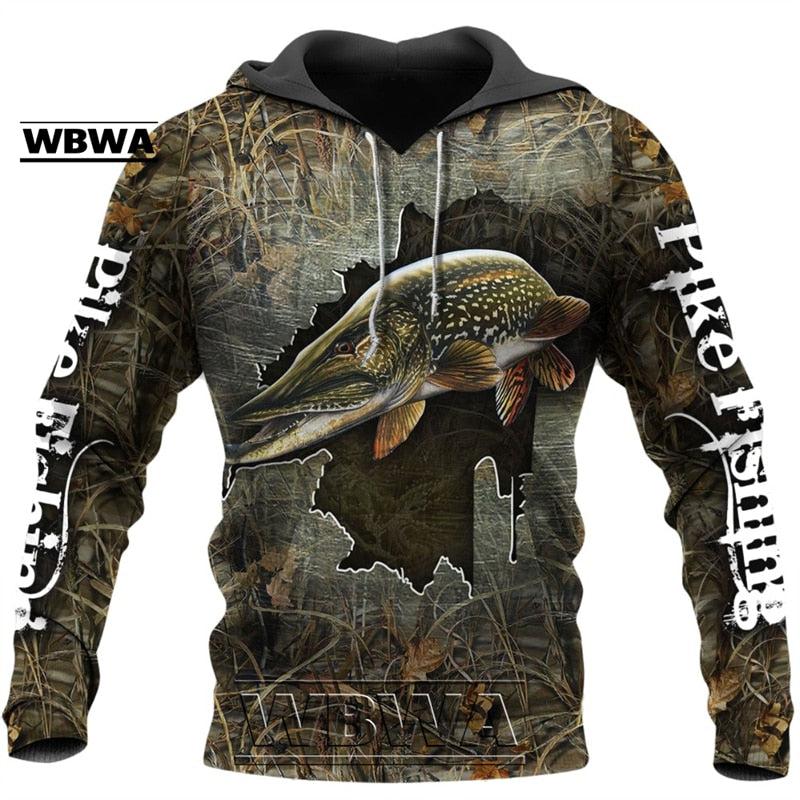 Fishing Hoodies for Women/Men of Salmon/ Bass/ Mahi and fish images / FREE shipping