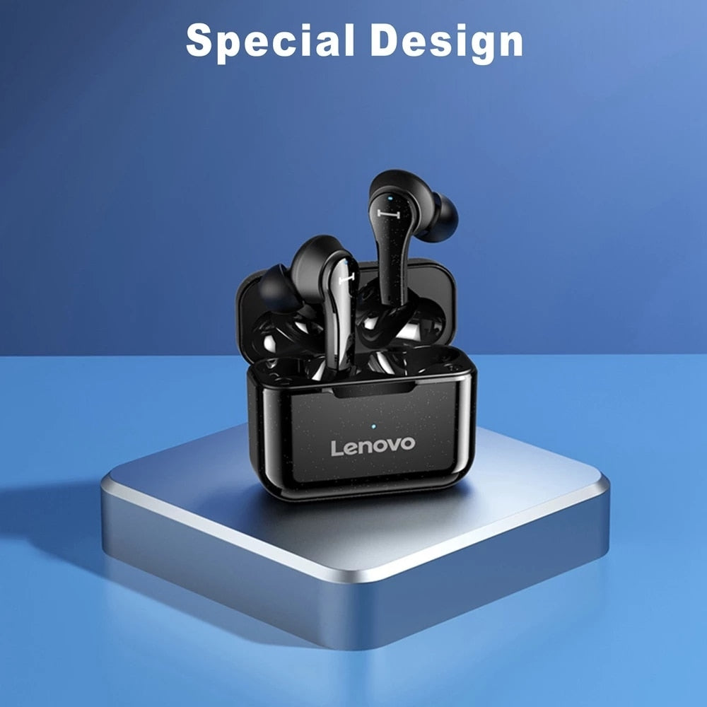 Lenovo QT82 Ture Wireless Touch Control Bluetooth Earphones Stereo HD / FREE Shipping