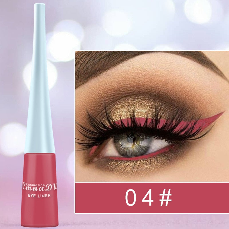 Cmaadu Cosmetics Colorful Liquid Eyeliner Waterproof Eyeliner Gel / Buy 6 get 1 FREE / Enter Code NND4EY0NDCRE / FREE Shipping
