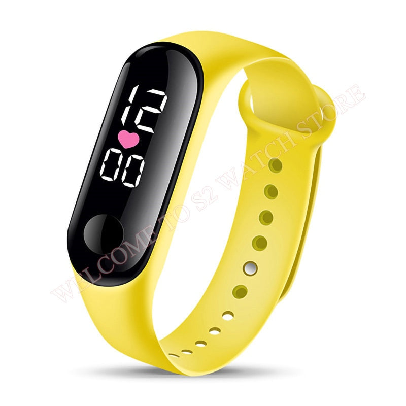 Fashion Sports Watch For Children girls/boys Waterproof Led Digital Watch Ultra-light Silicone Strap Teen Boys Girls WristWatch Unisex