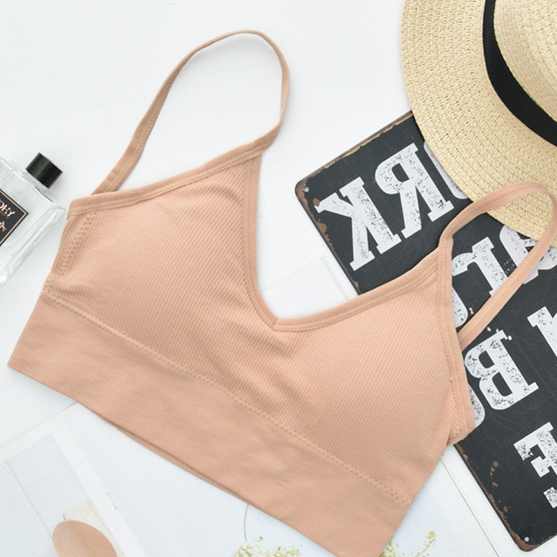 Ladies sexy Sport Tube Top Streetwear Seamless Tee Bra / enter Discount Code NMN8K5YN3XE0 BUY 4 get 1 FREE / FREE Shipping
