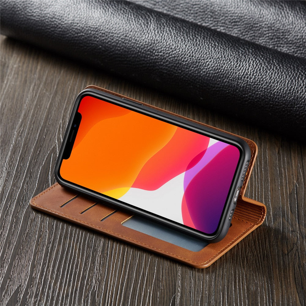 Apple I-Phone Luxury Leather Case at checkout select MODEL / FREE Shipping