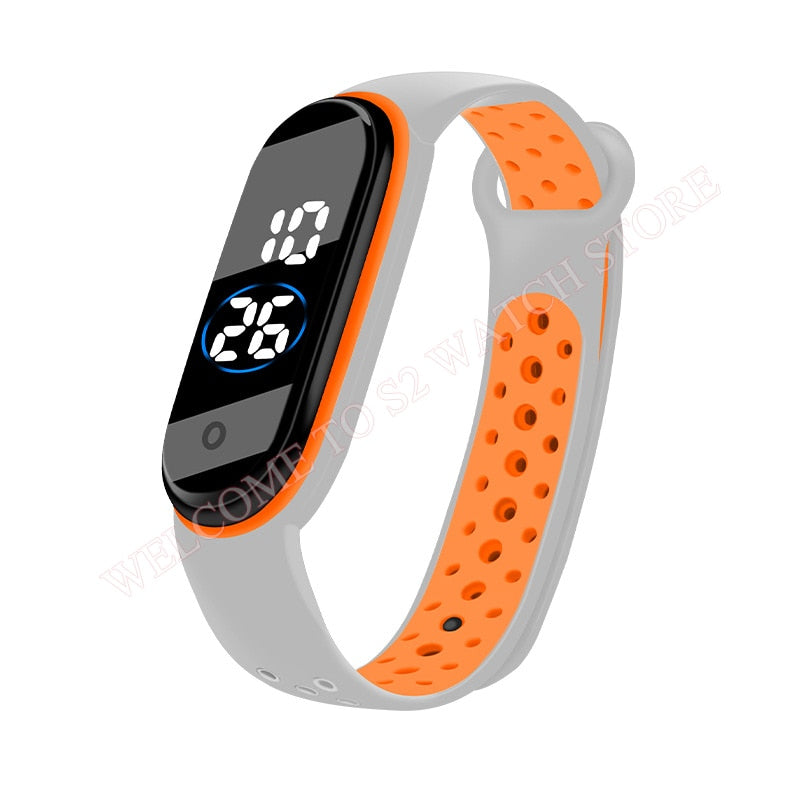 Fashion Sports Watch For Children girls/boys Waterproof Led Digital Watch Ultra-light Silicone Strap Teen Boys Girls WristWatch Unisex