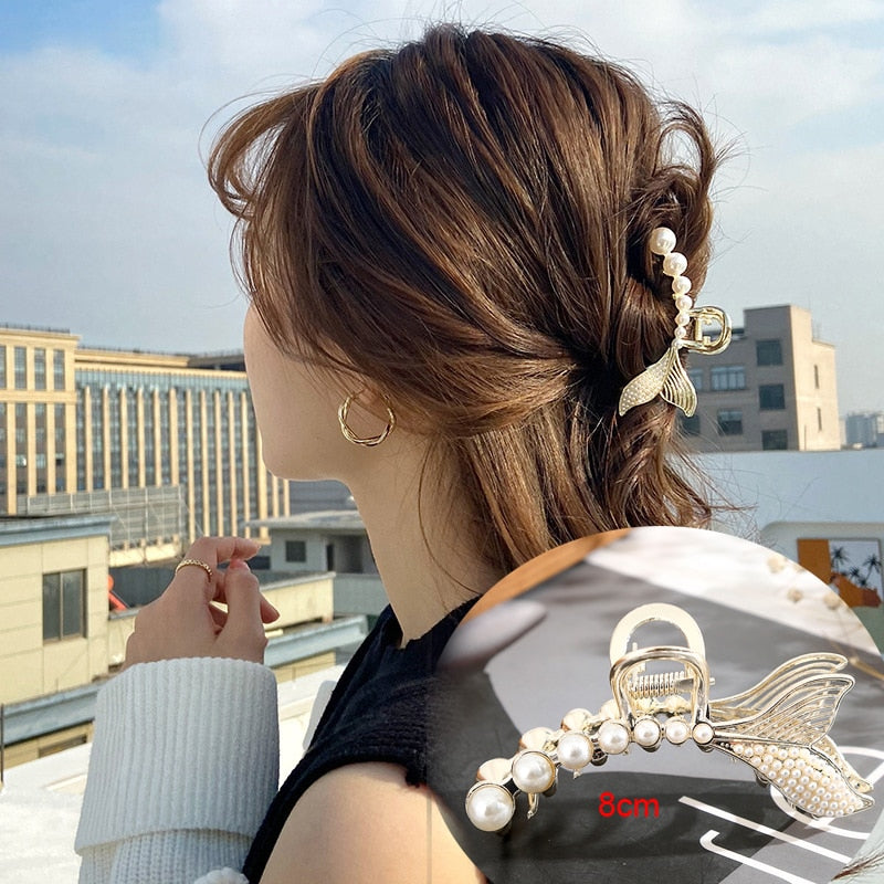 AWAYTR custom Rhinestone Metal Hair Claw Crab Clip / Free Shipping