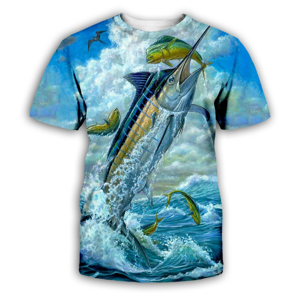 Men / Women's casual beach shirt with beautiful 3d print fish designs made with comfortable material / FREE Shipping