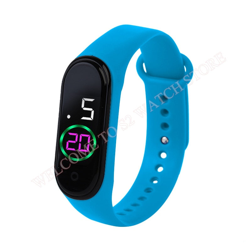 Fashion Sports Watch For Children girls/boys Waterproof Led Digital Watch Ultra-light Silicone Strap Teen Boys Girls WristWatch Unisex