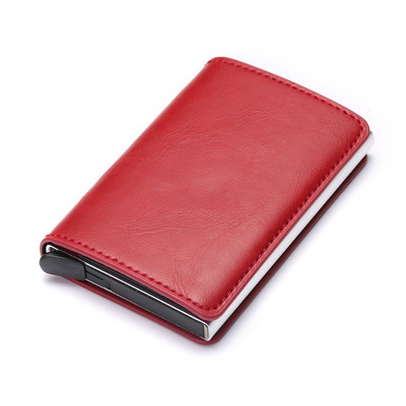 Men RFID Blocking Money, Bank Card Slim Leather Wallet-ID Holder-money clip/ Free Shipping