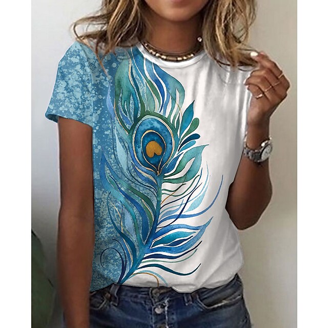 Ladies Beautiful sexy floral prints for blouse / t-shirt top comfortable / enter Discount Code RYNTGQJRZ81V BUY 4 get 1 FREE / FREE Shipping