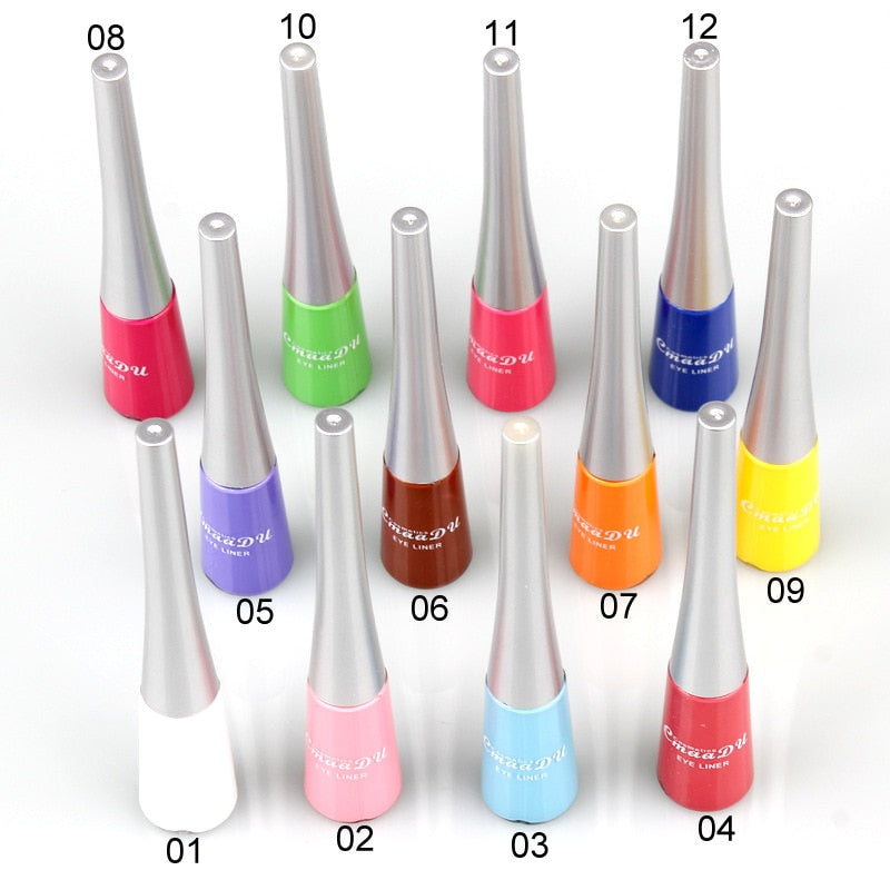 Cmaadu Cosmetics Colorful Liquid Eyeliner Waterproof Eyeliner Gel / Buy 6 get 1 FREE / Enter Code NND4EY0NDCRE / FREE Shipping