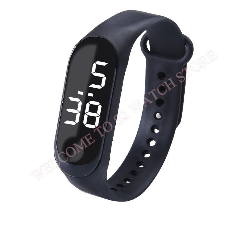 Fashion Sports Watch For Children girls/boys Waterproof Led Digital Watch Ultra-light Silicone Strap Teen Boys Girls WristWatch Unisex