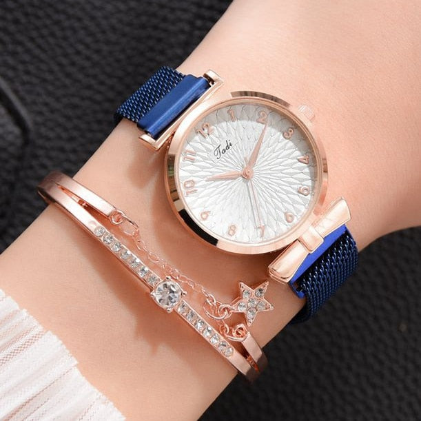 Elegant Bracelet and LVPAI Watch For Women / quartz / enter discount code RPHKSPFPJRSN Buy 1 get 1 FREE / FREE Shipping