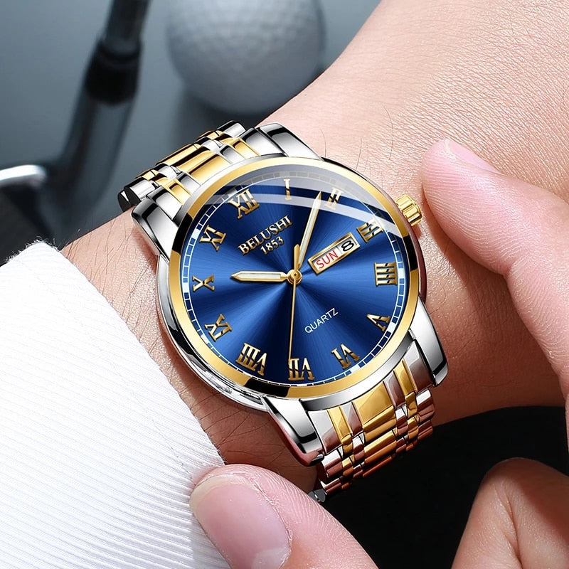 BELUSHI Top Brand Luxury Men's Watch, Luminous/ FREE Shipping - tracking available