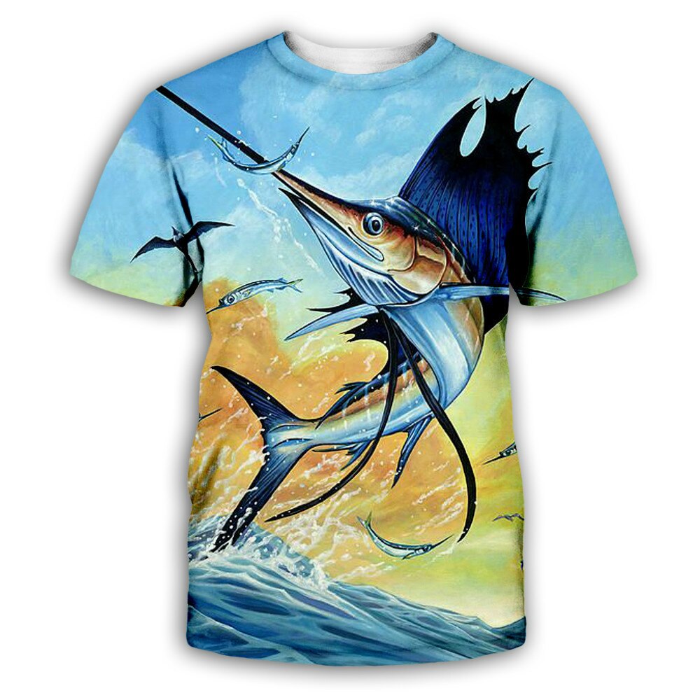 Men / Women's casual beach shirt with beautiful 3d print fish designs made with comfortable material / FREE Shipping