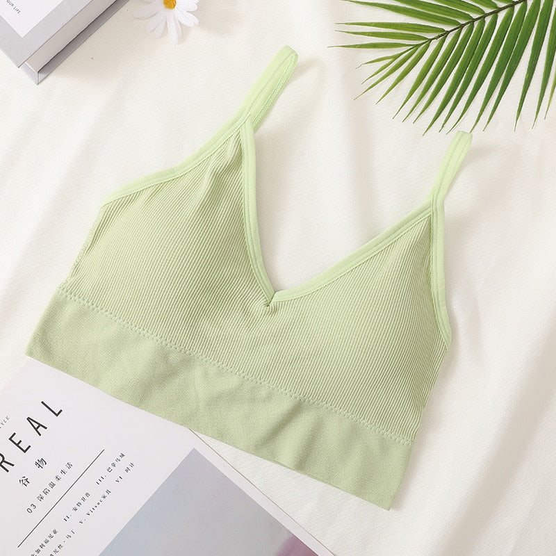 Ladies sexy Sport Tube Top Streetwear Seamless Tee Bra / enter Discount Code NMN8K5YN3XE0 BUY 4 get 1 FREE / FREE Shipping