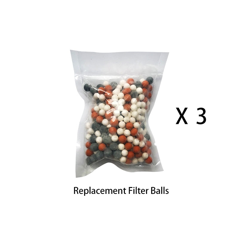Shower head with fIlitration/stop button 3 Modes and Filter balls / Buy 4 get 1 FREE / Enter Code 0HMG0MQAHKKV / Free Shipping