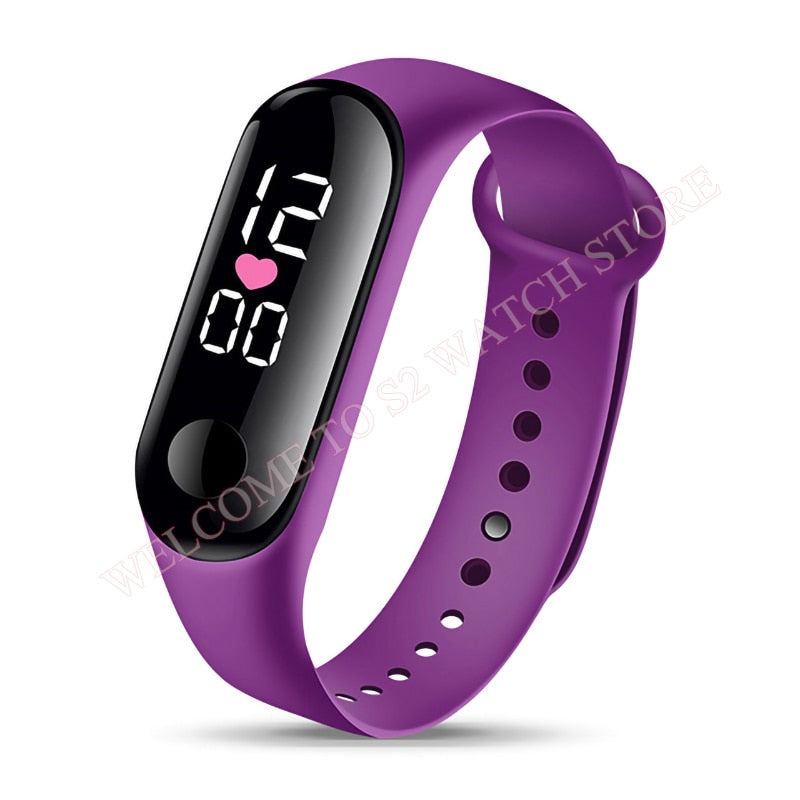 Fashion Sports Watch For Children girls/boys Waterproof Led Digital Watch Ultra-light Silicone Strap Teen Boys Girls WristWatch Unisex