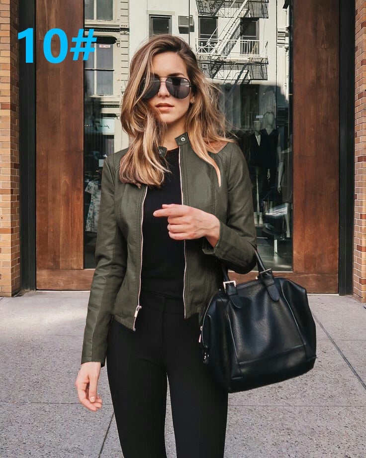 Ladies leather Jacket comfortable lining / BUY 3 get 1 FREE enter Discount Code BWX1SKG5BYMV / FREE Shipping - tracking available