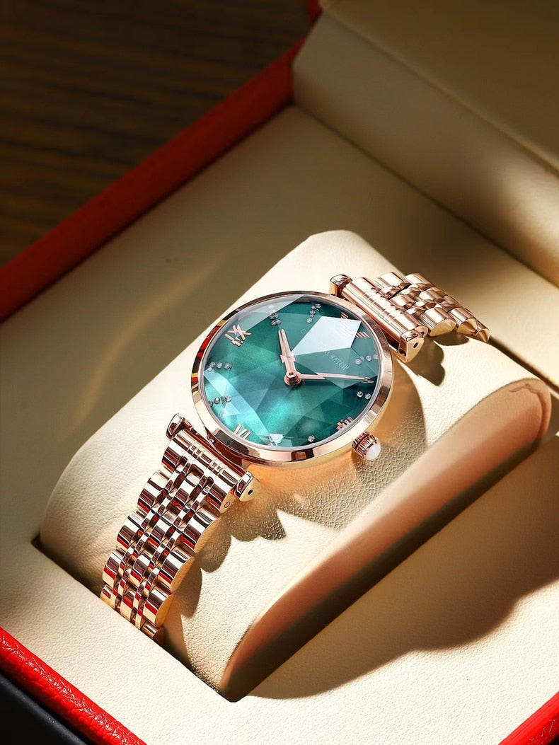 POEDAGAR 9313 Elegant Ladies Watch with sparkling Diamonds-luminous/FREE Shipping