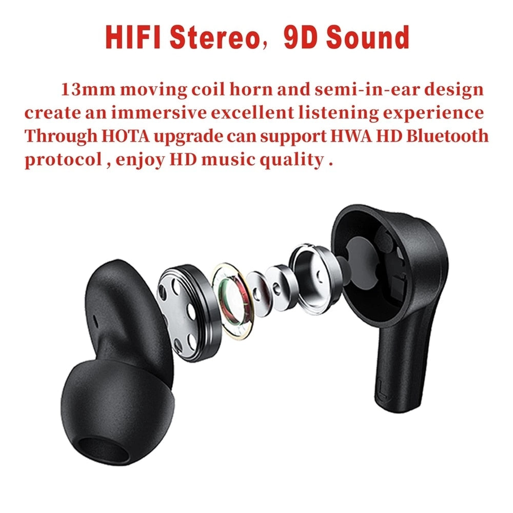 Lenovo QT82 Ture Wireless Touch Control Bluetooth Earphones Stereo HD / FREE Shipping