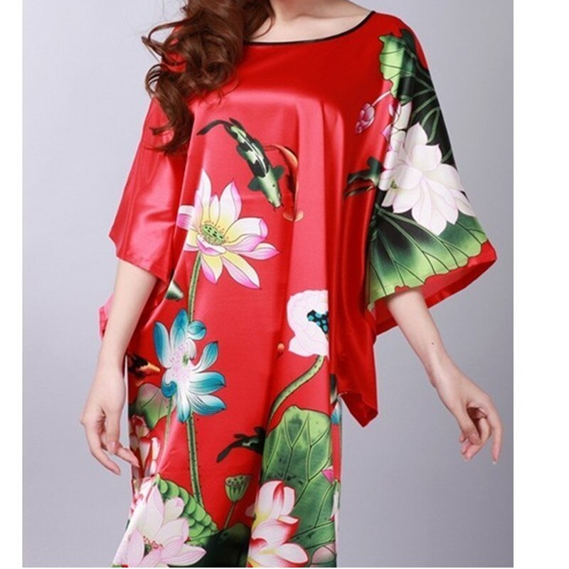 New Arrival Ladies Light Blue Silk Rayon Nightwear Summer Lounge / Beach Robe / FREE Shipping