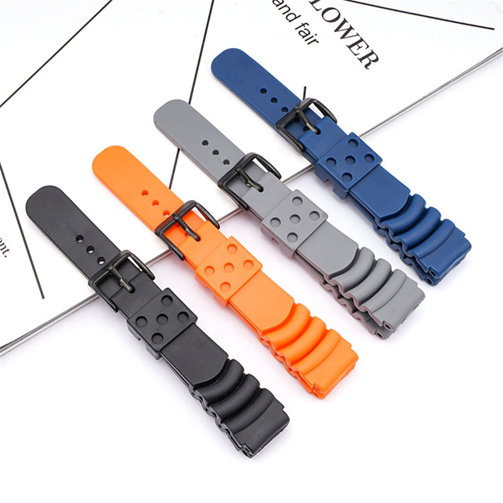 20mm 22mm 24mm Diving Watch Straps for Seiko or Casio / FREE Shipping