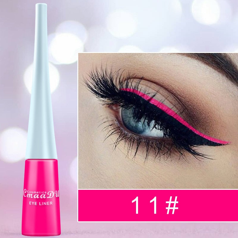 Cmaadu Cosmetics Colorful Liquid Eyeliner Waterproof Eyeliner Gel / Buy 6 get 1 FREE / Enter Code NND4EY0NDCRE / FREE Shipping