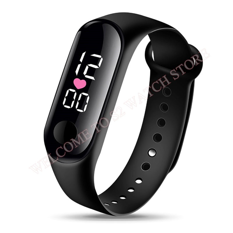 Fashion Sports Watch For Children girls/boys Waterproof Led Digital Watch Ultra-light Silicone Strap Teen Boys Girls WristWatch Unisex