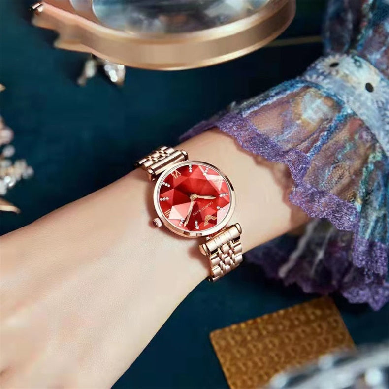 POEDAGAR 9313 Elegant Ladies Watch with sparkling Diamonds-luminous/FREE Shipping
