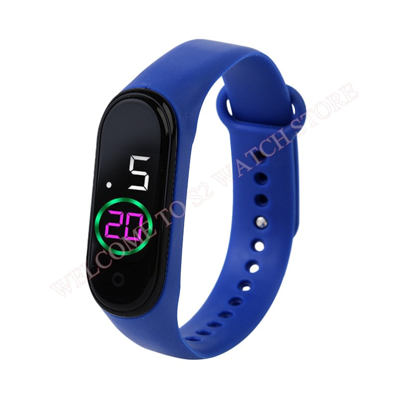 Fashion Sports Watch For Children girls/boys Waterproof Led Digital Watch Ultra-light Silicone Strap Teen Boys Girls WristWatch Unisex
