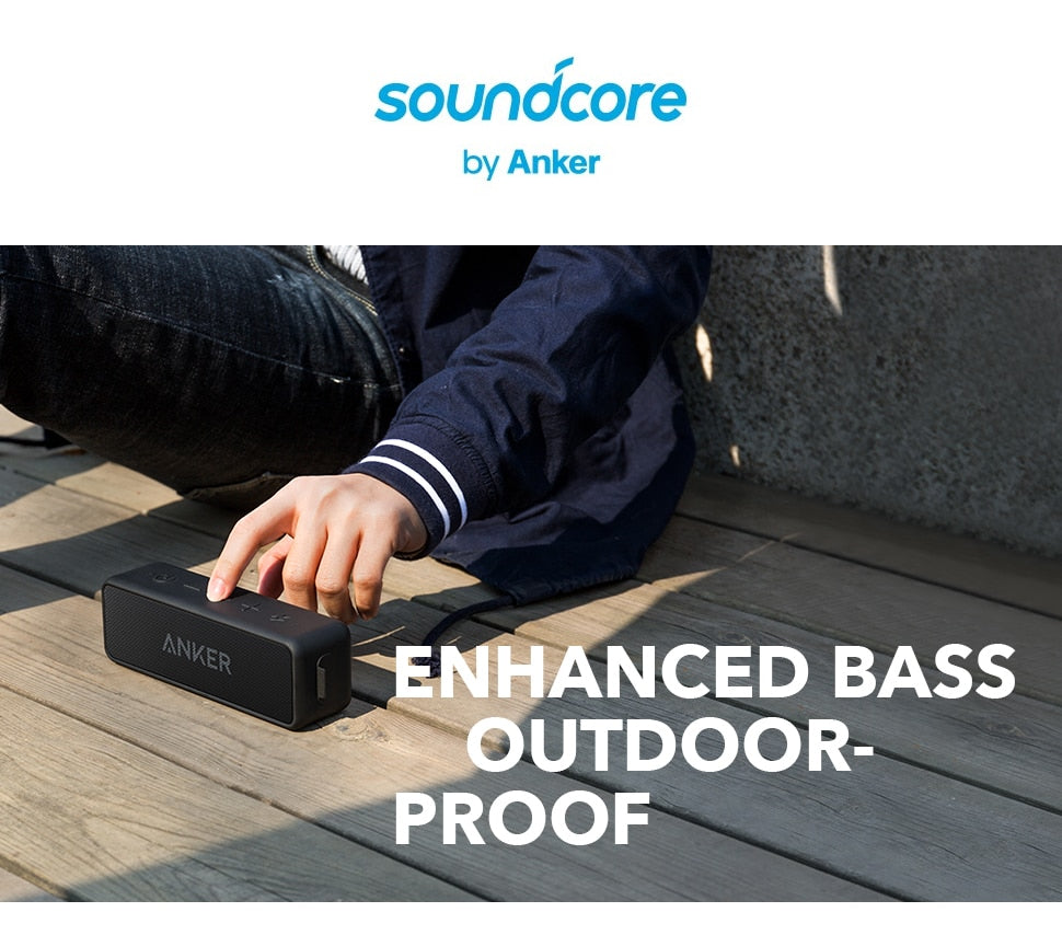 Anker Soundcore 2 Bluetooth Speaker Portable Wireless Speaker IPX7 66ft range / FREE Shipping