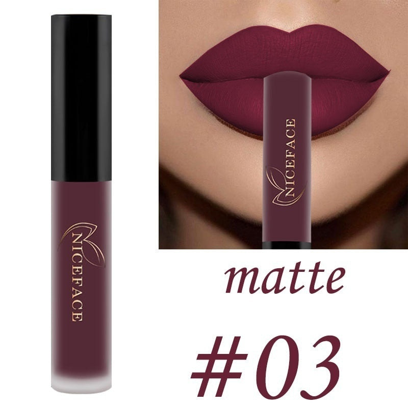 Best Lip Gloss/ Lipstick 25 Colors Waterproof Matte Lip Gloss Liquid / Buy 6 get 1 FREE / Enter Code 1G3G7SQNGXFP / FREE Shipping